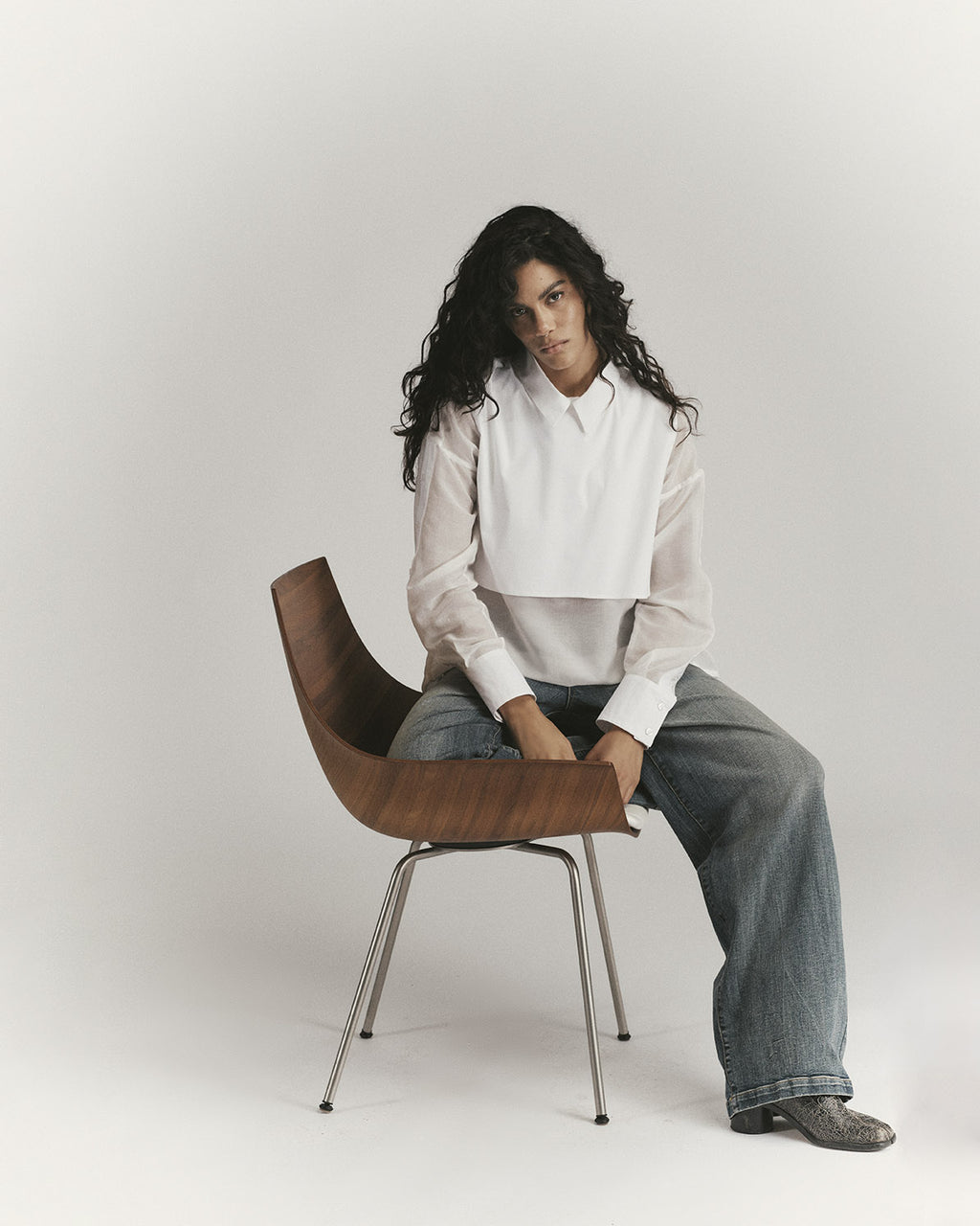 Camicia Voilé Cotone e Seta
