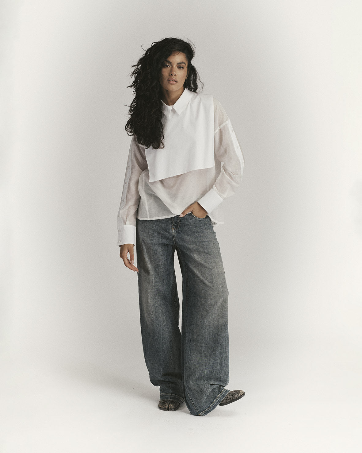 Camicia Voilé Cotone e Seta