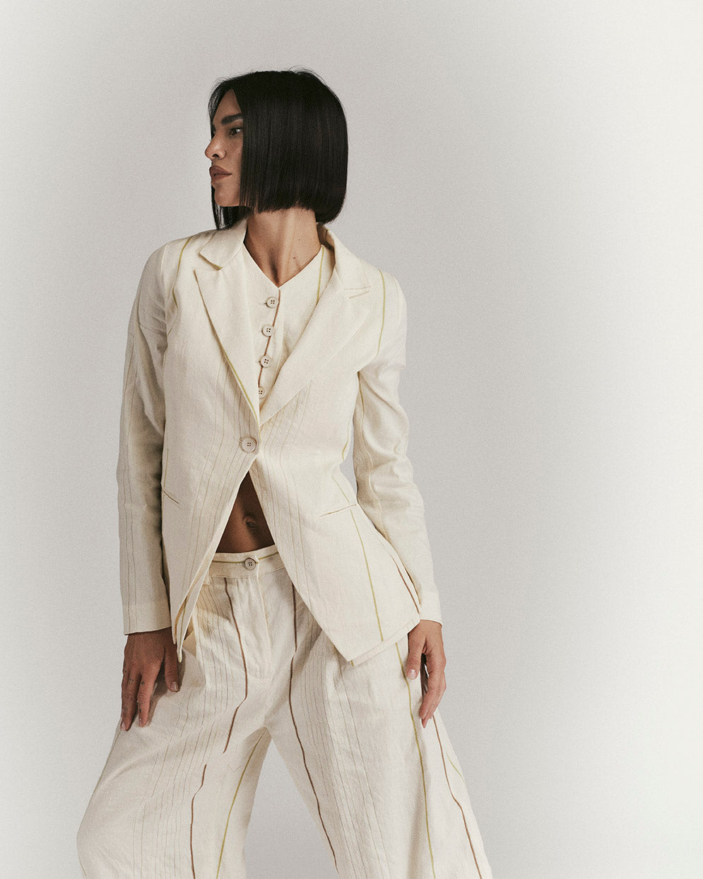 Blazer Monopetto Gessato