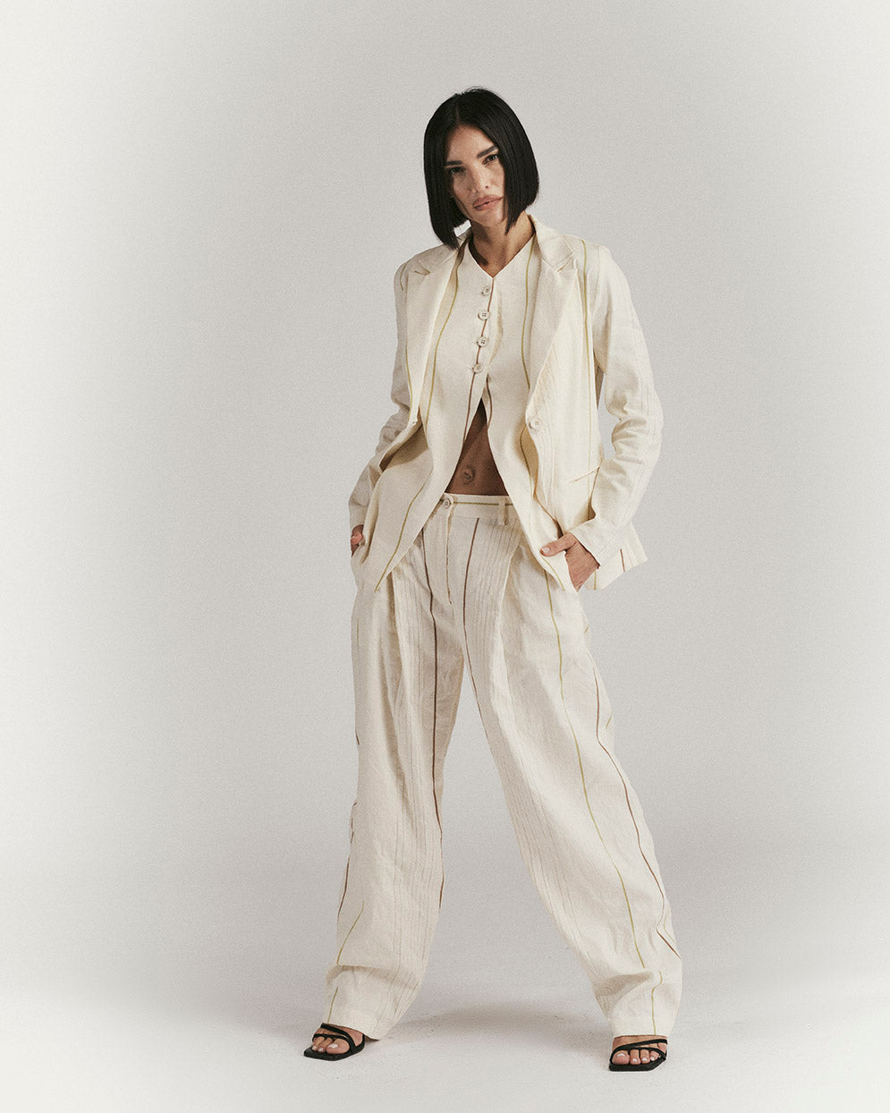 Blazer Monopetto Gessato