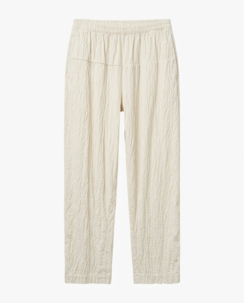 Pantalone velluto con elastico in vita