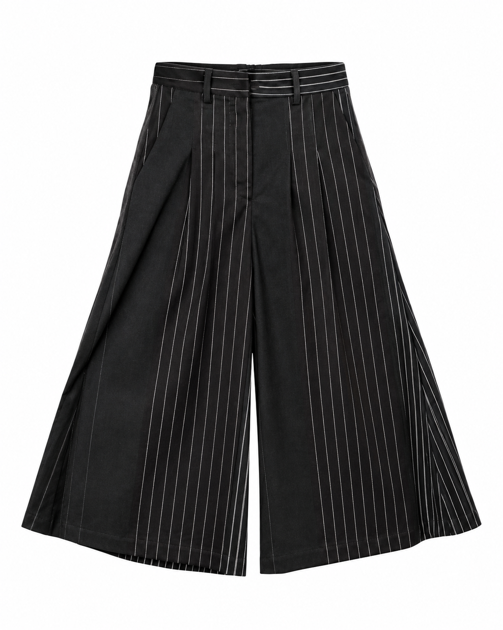 Pantalone cropped gessato