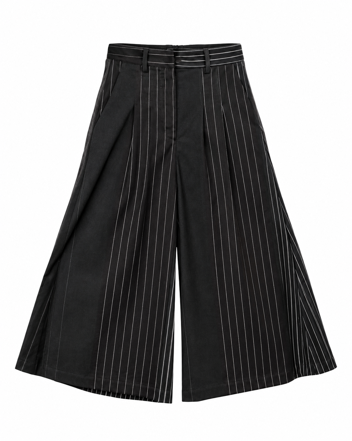 Pantalone cropped gessato