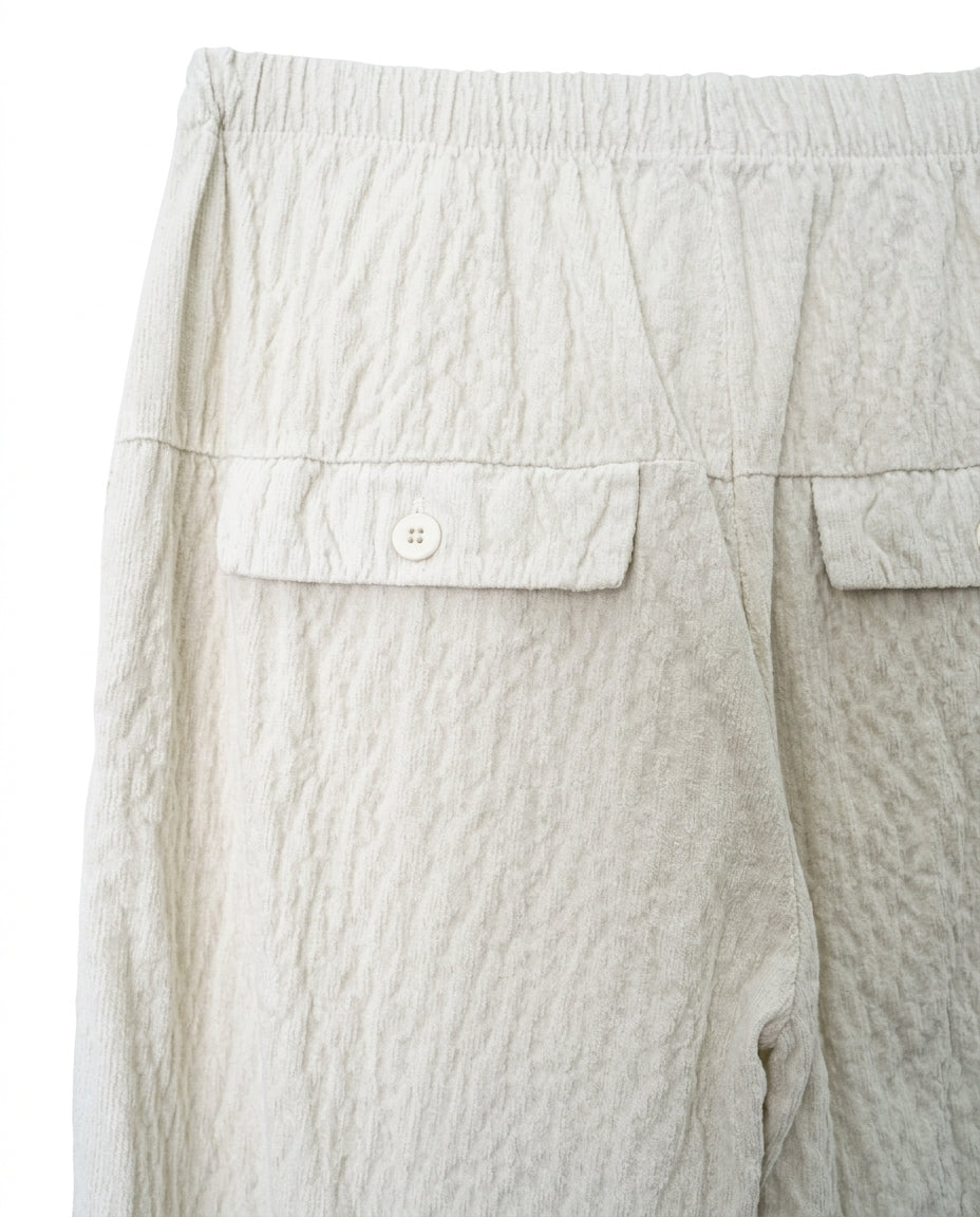Pantalone velluto con elastico in vita