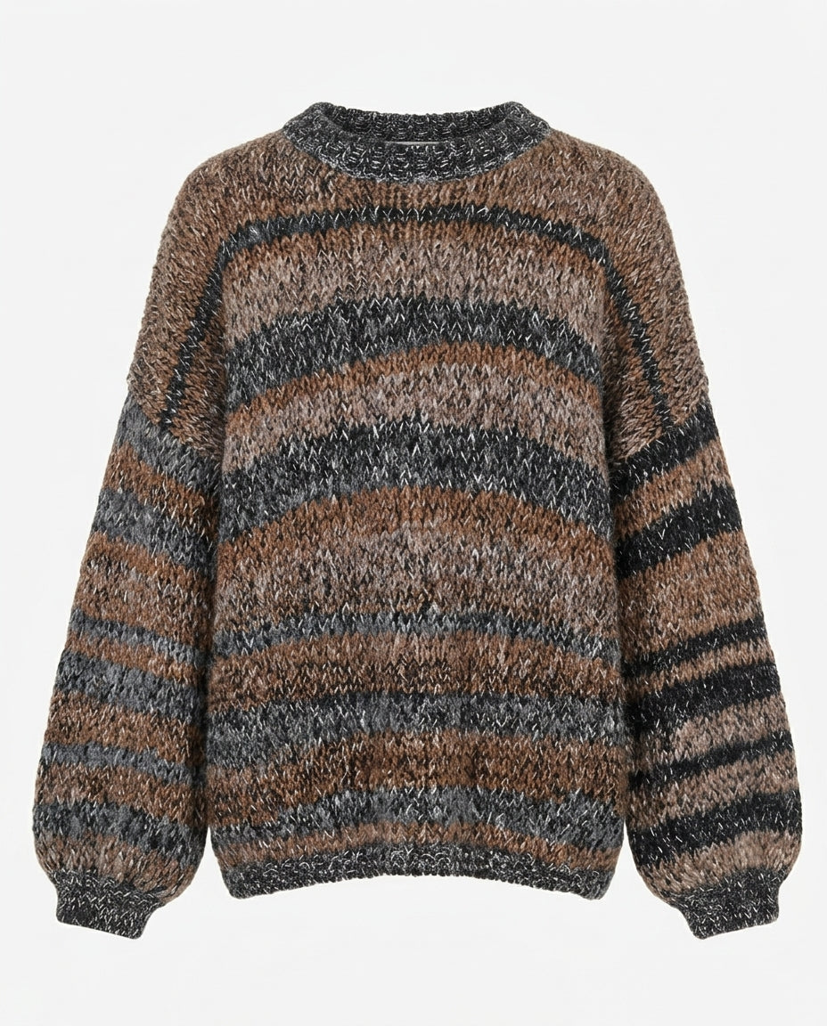 Maglia a righe Tabacco