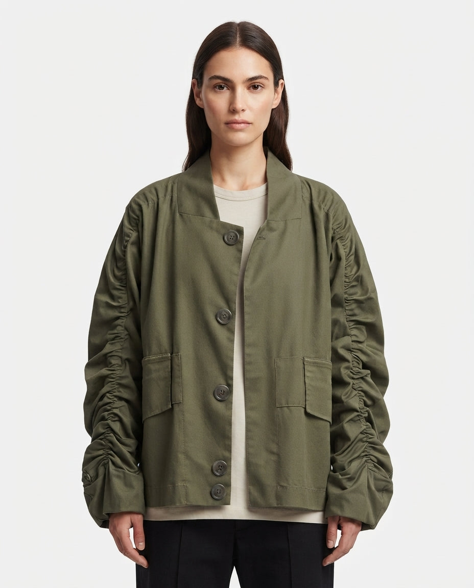 Bomber arricciato bengalina