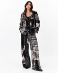 Pantalone stampata cenere