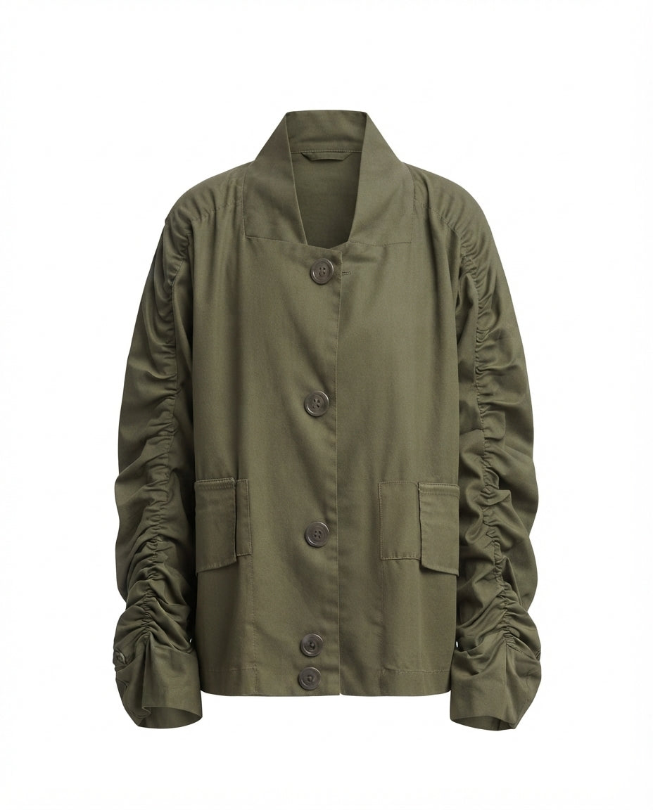 Bomber arricciato bengalina
