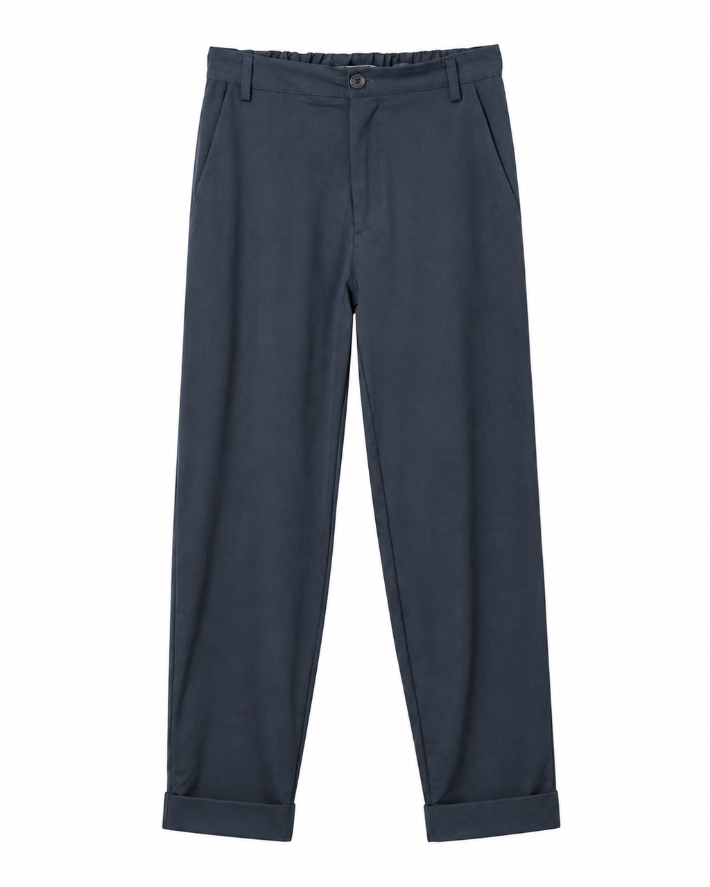 Pantalone bengalina sigaretta con risvoltino