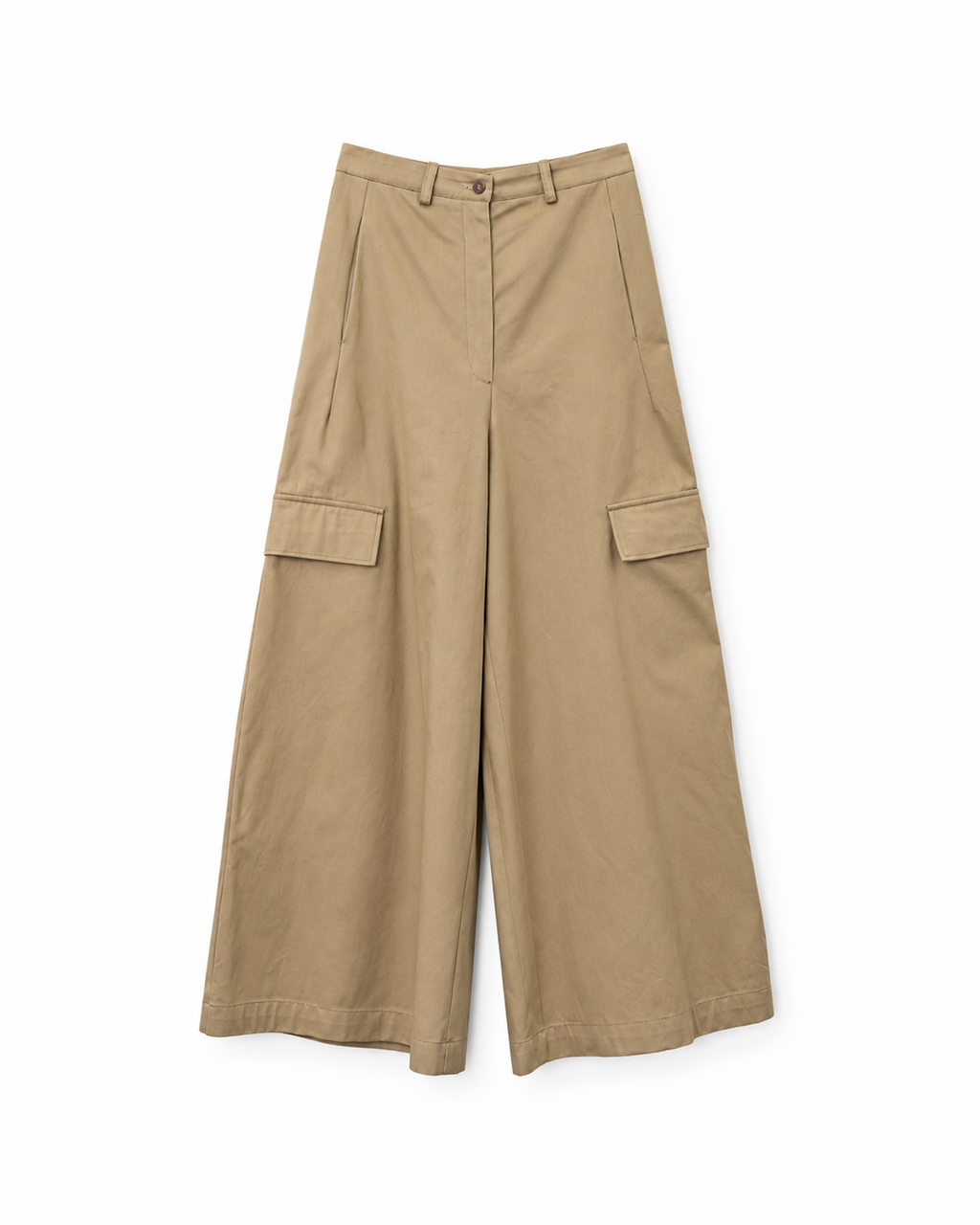 Pantalone cargo in canvas smerigliato