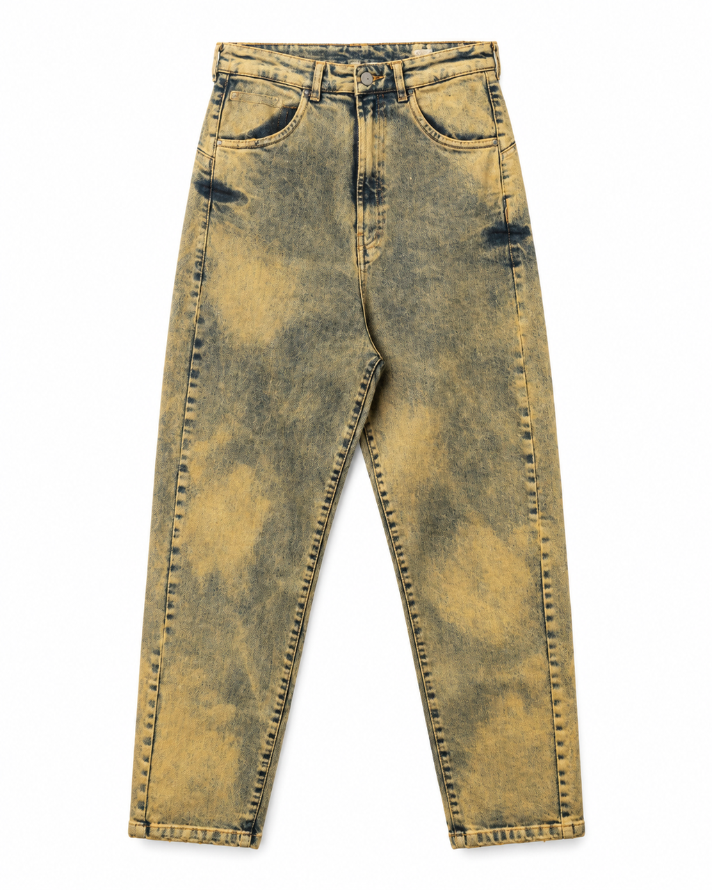 Pantalone boyfriend blu acido