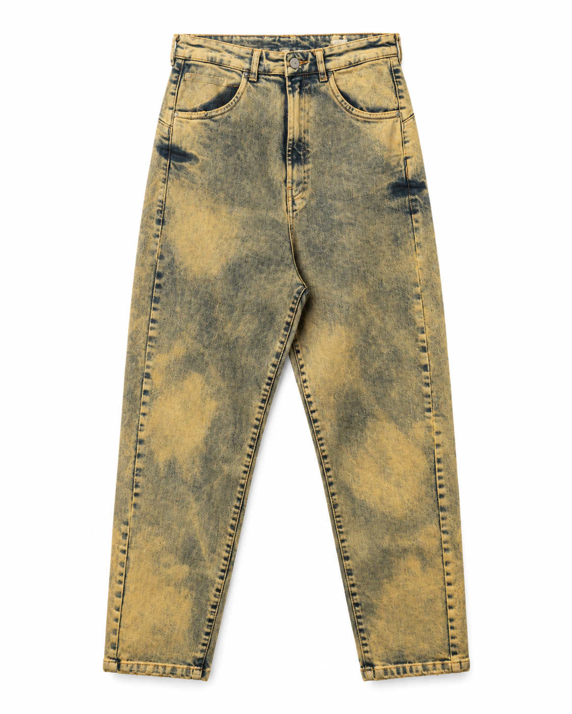 Pantalone boyfriend blu acido