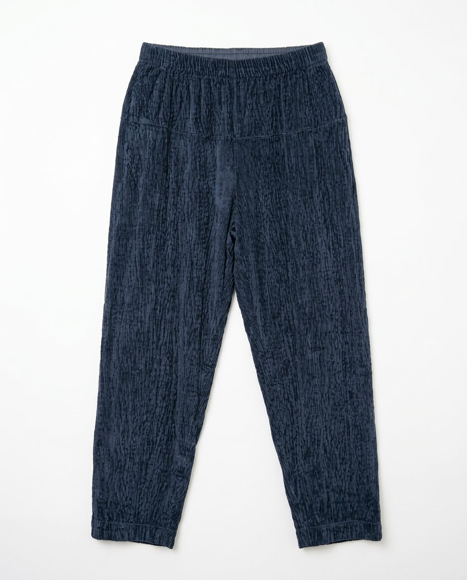 Pantalone velluto con elastico in vita