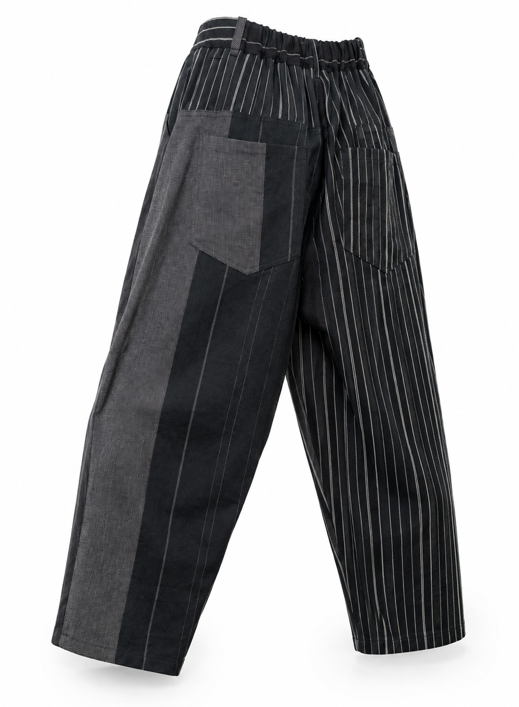 Pantalone gessato (Nero)