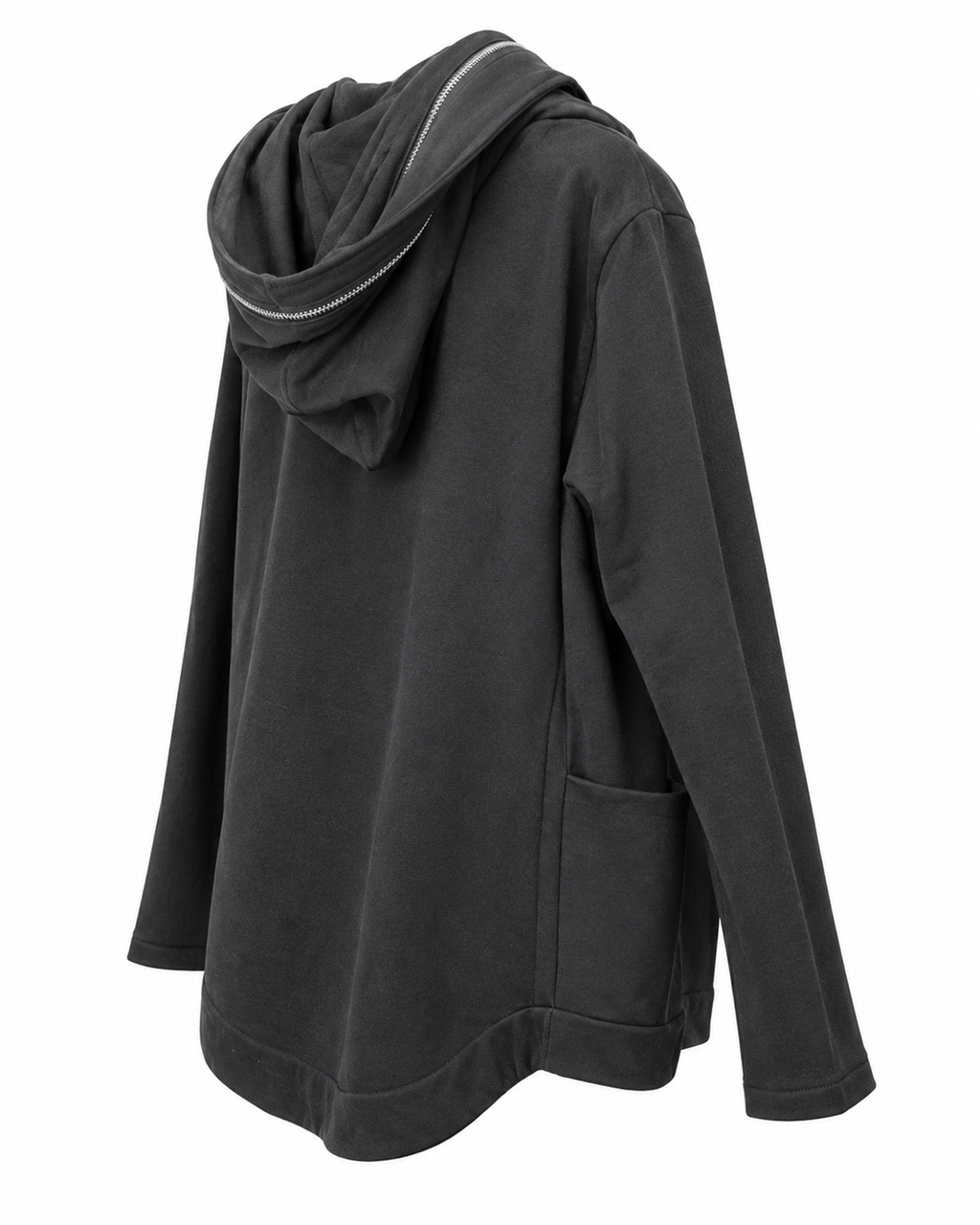 Felpa cappuccio con zip