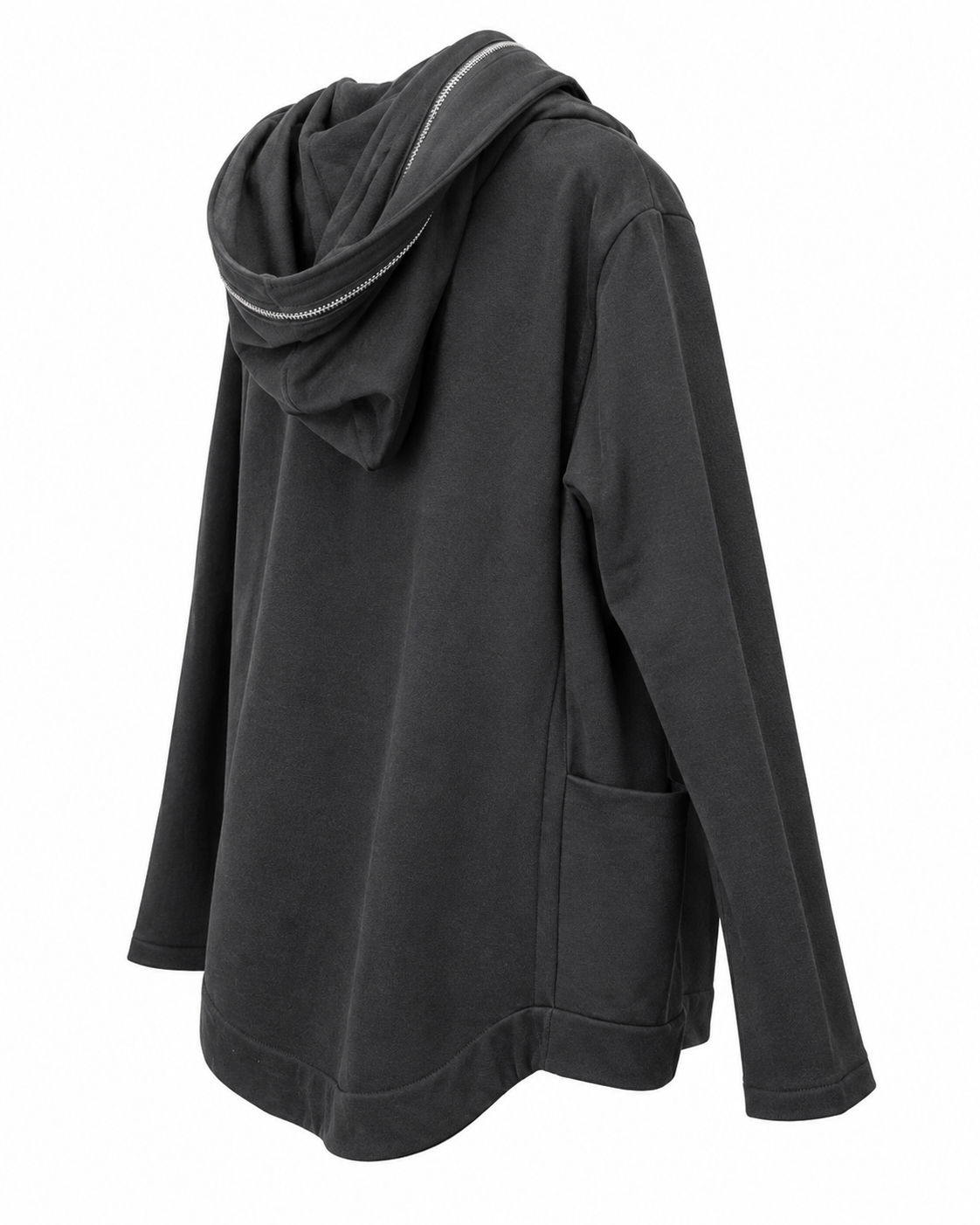 Felpa cappuccio con zip