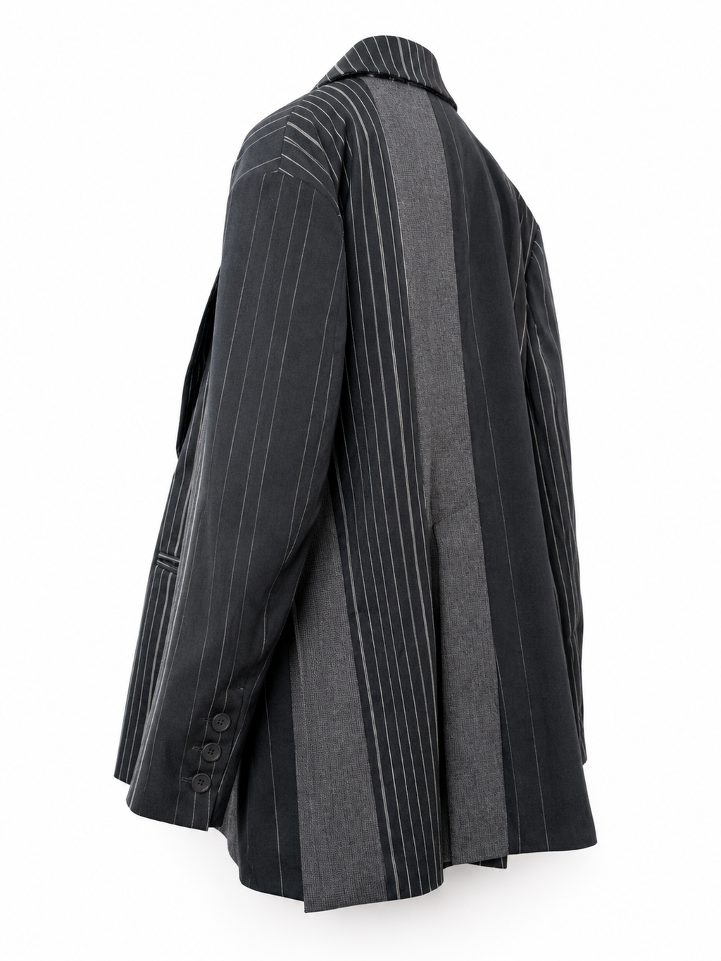 Blazer gessato over nero