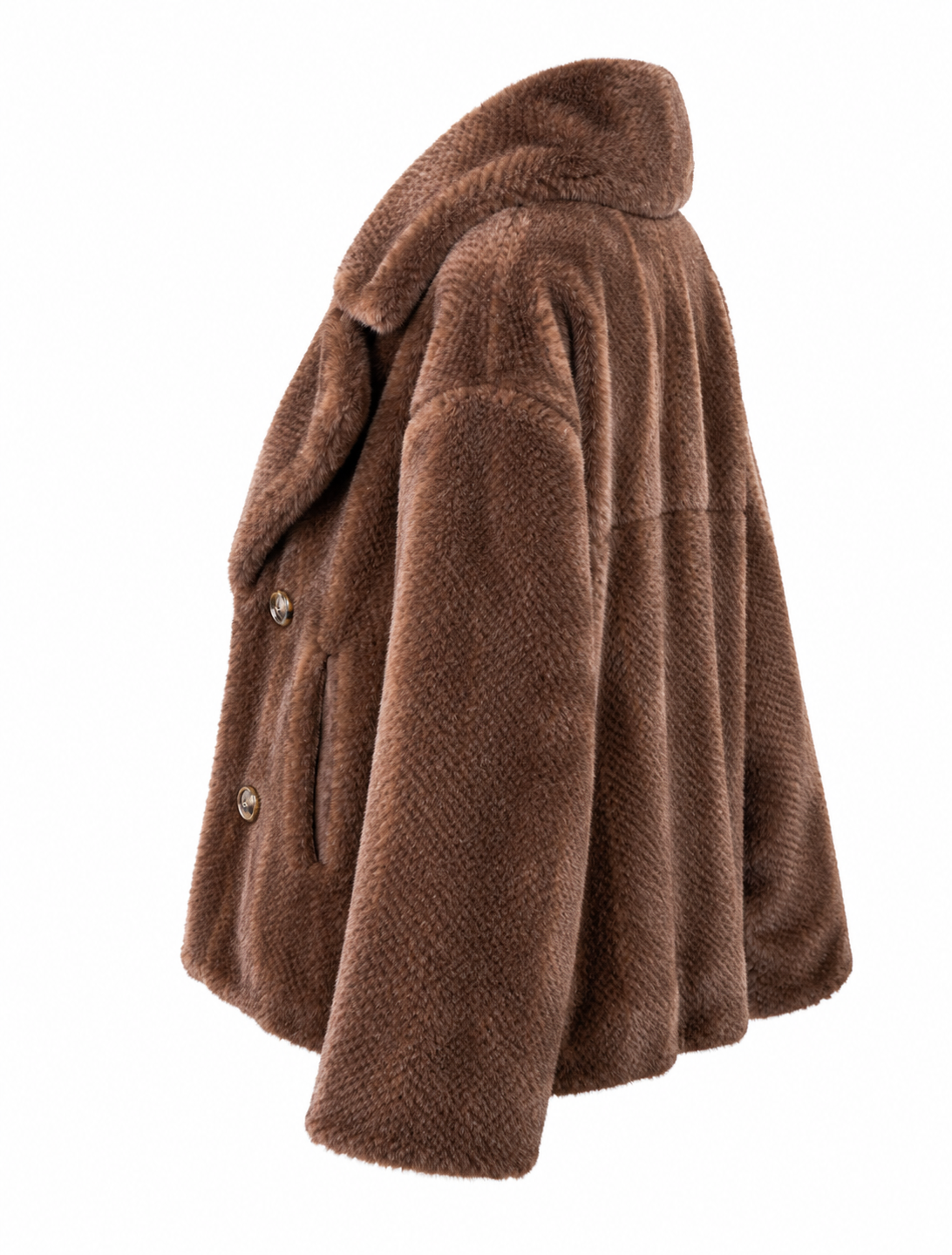 Blazer eco-pelliccia doppio petto