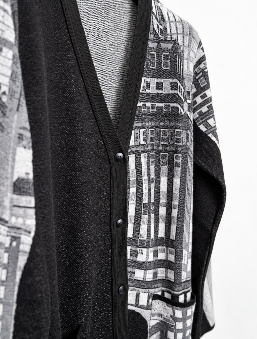 Cardigan lungo variante unica