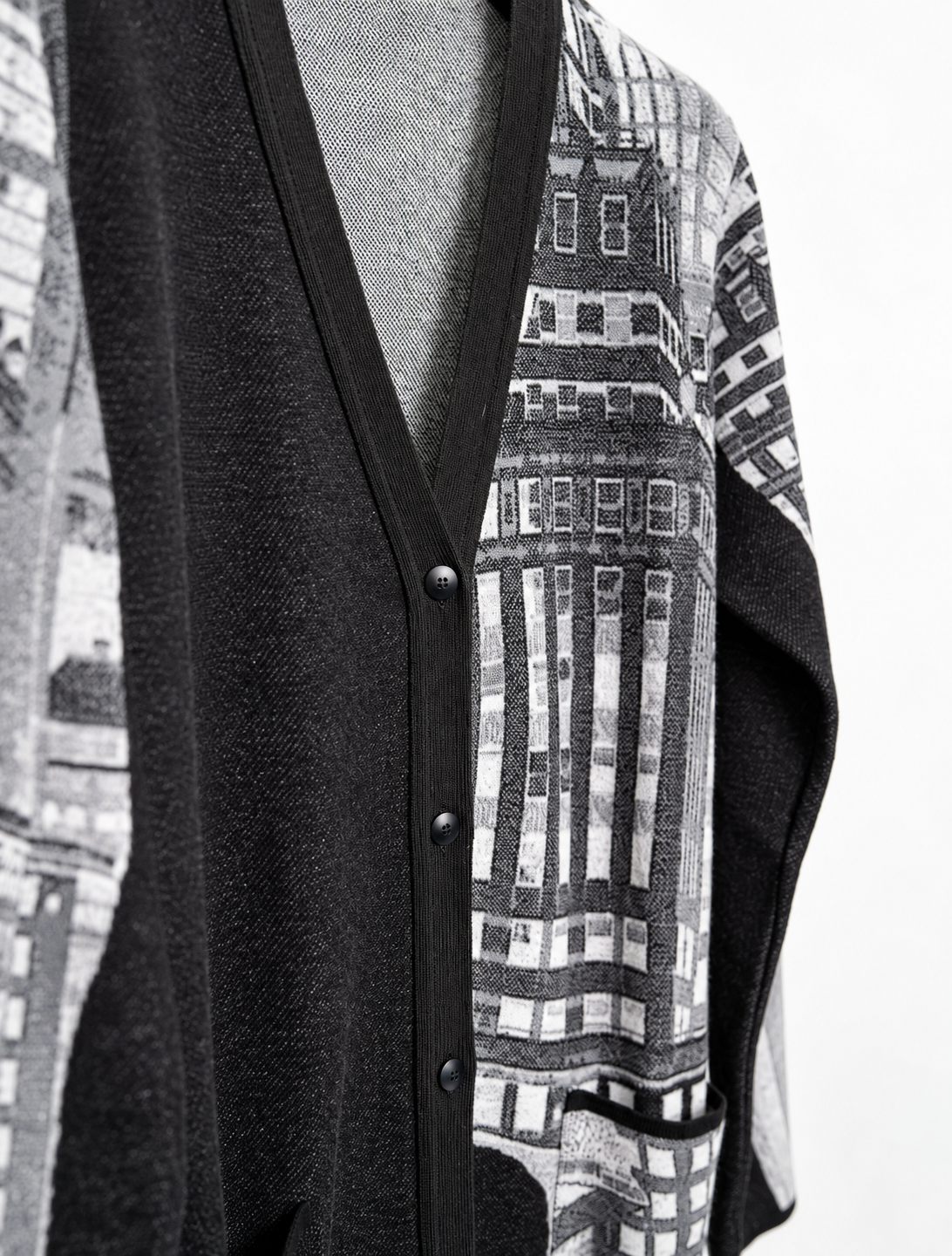 Cardigan lungo variante unica