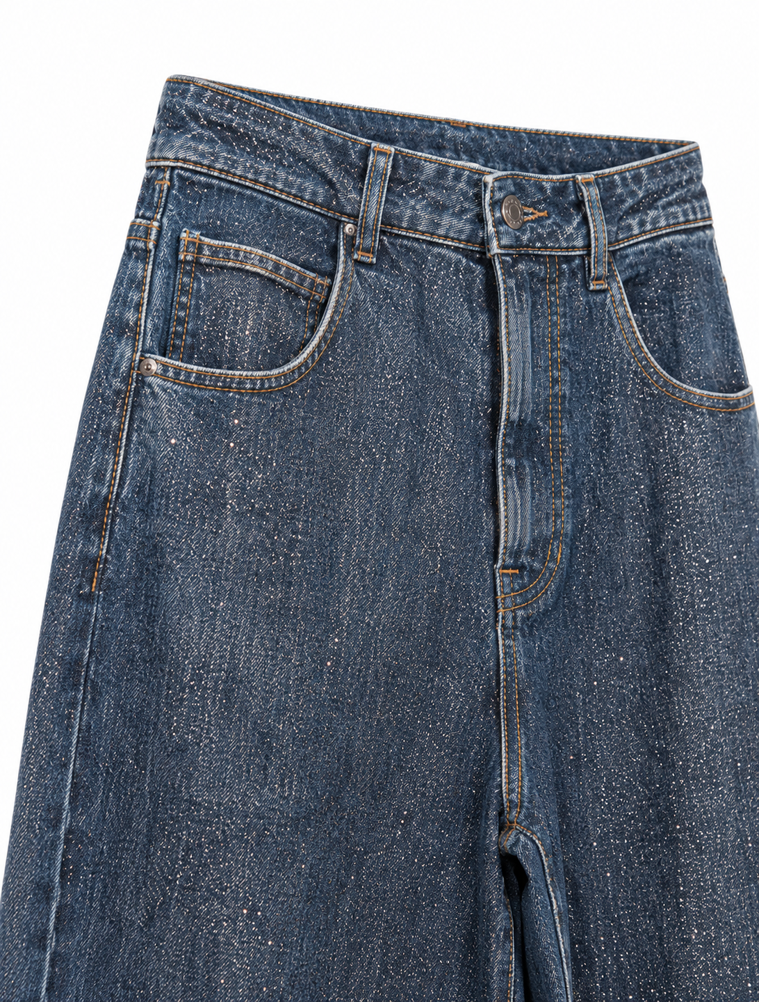 Jeans glitter blue