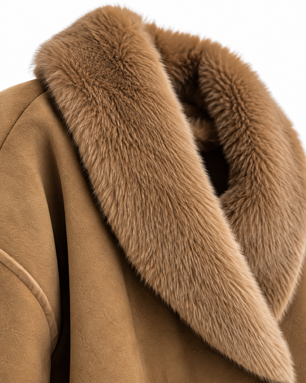 Eco-shearling color cammello Doubleface