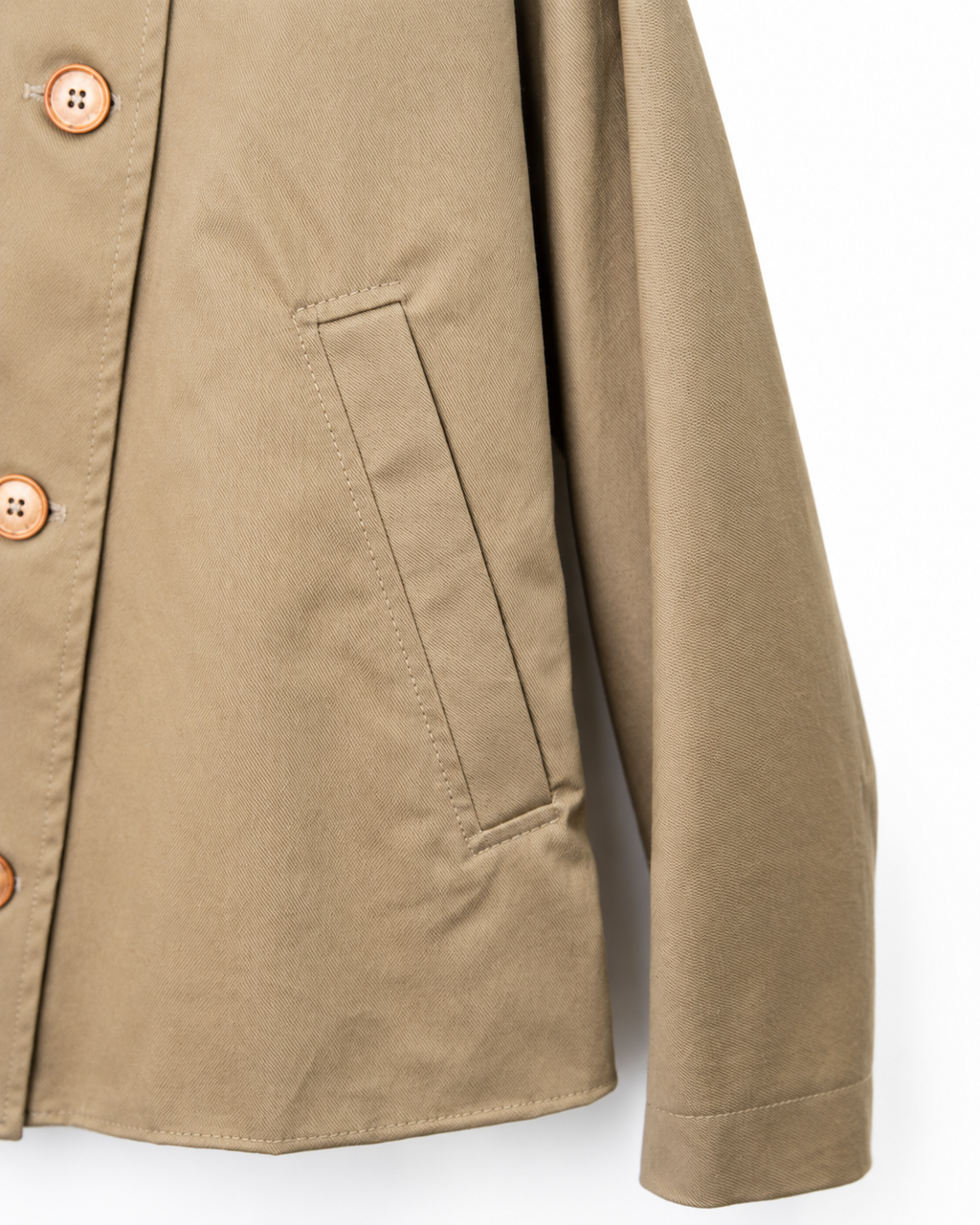 Giacca corta in canvas smerigliato