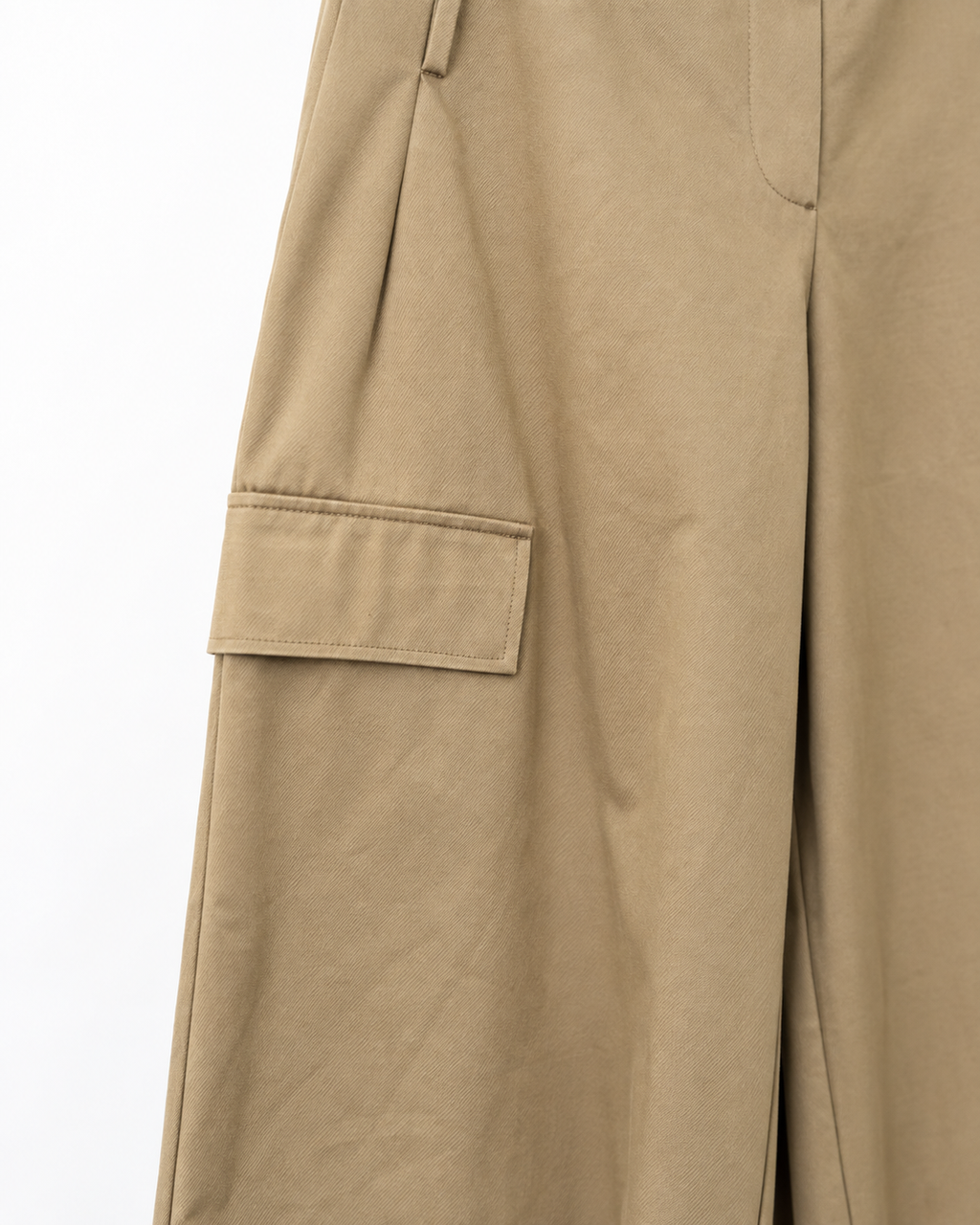 Pantalone cargo in canvas smerigliato