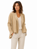 Giacca in Eco Suede Beige