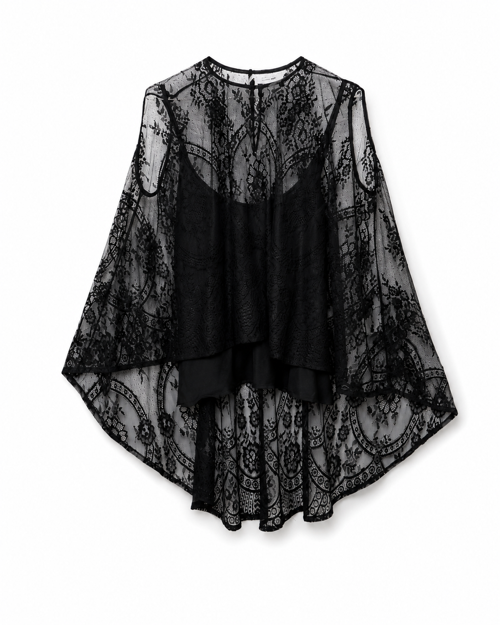 Camicia in Pizzo Cupido Nero