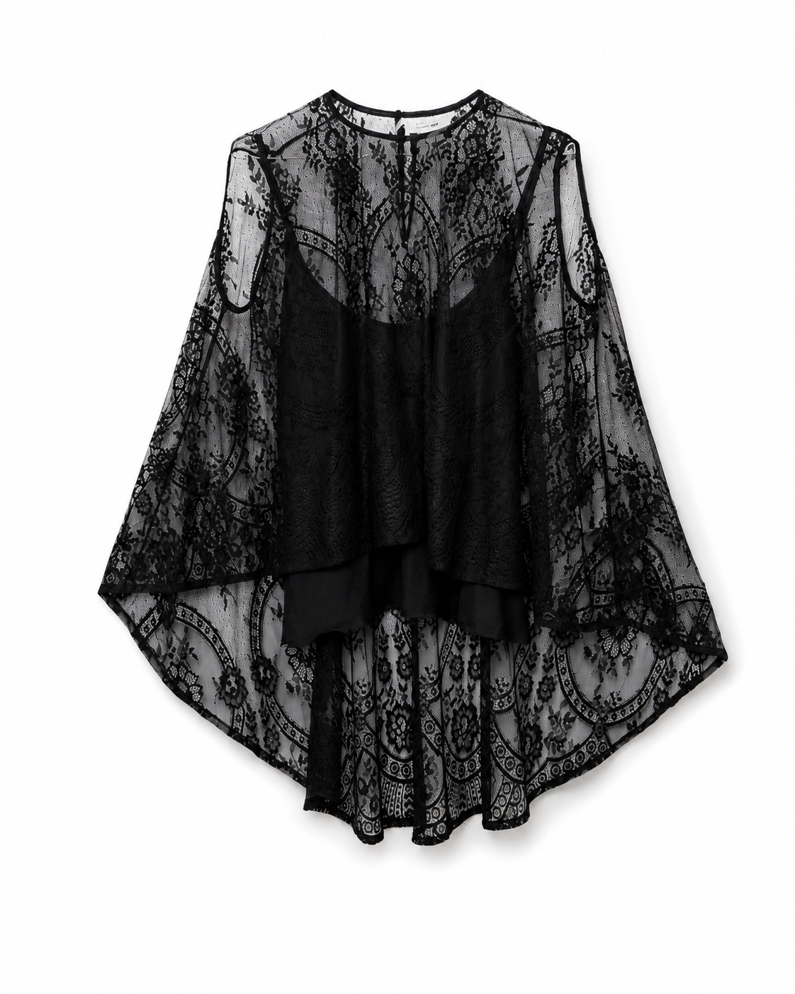 Camicia in Pizzo Cupido Nero