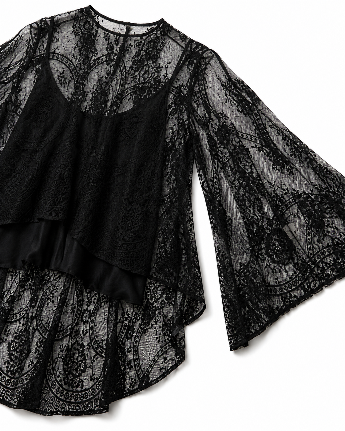 Camicia in Pizzo Cupido Nero