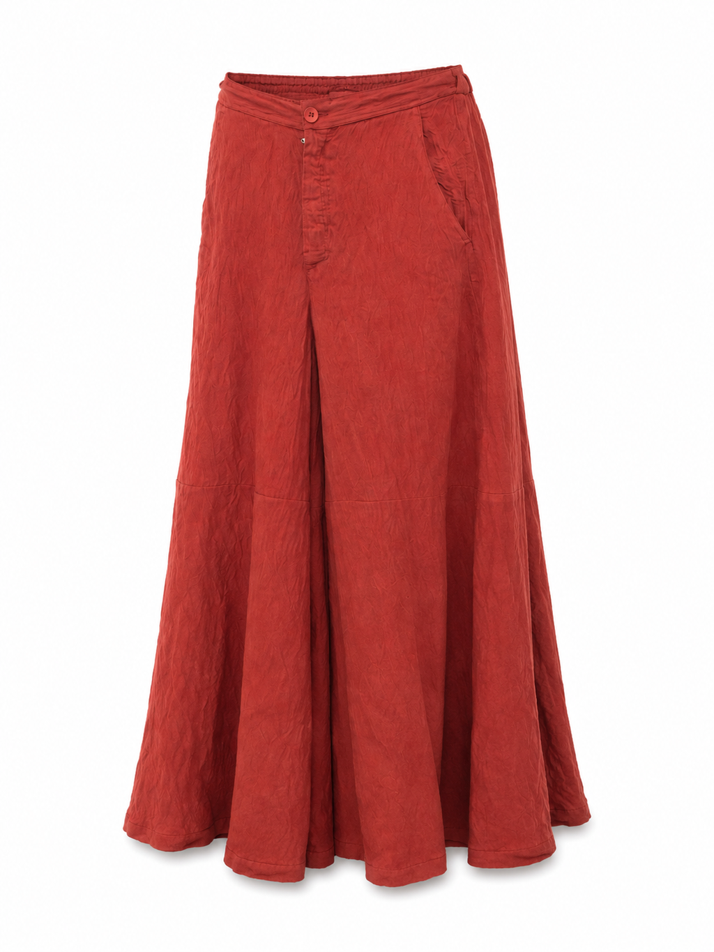 Pantalone Ampio Effetto Goffrato