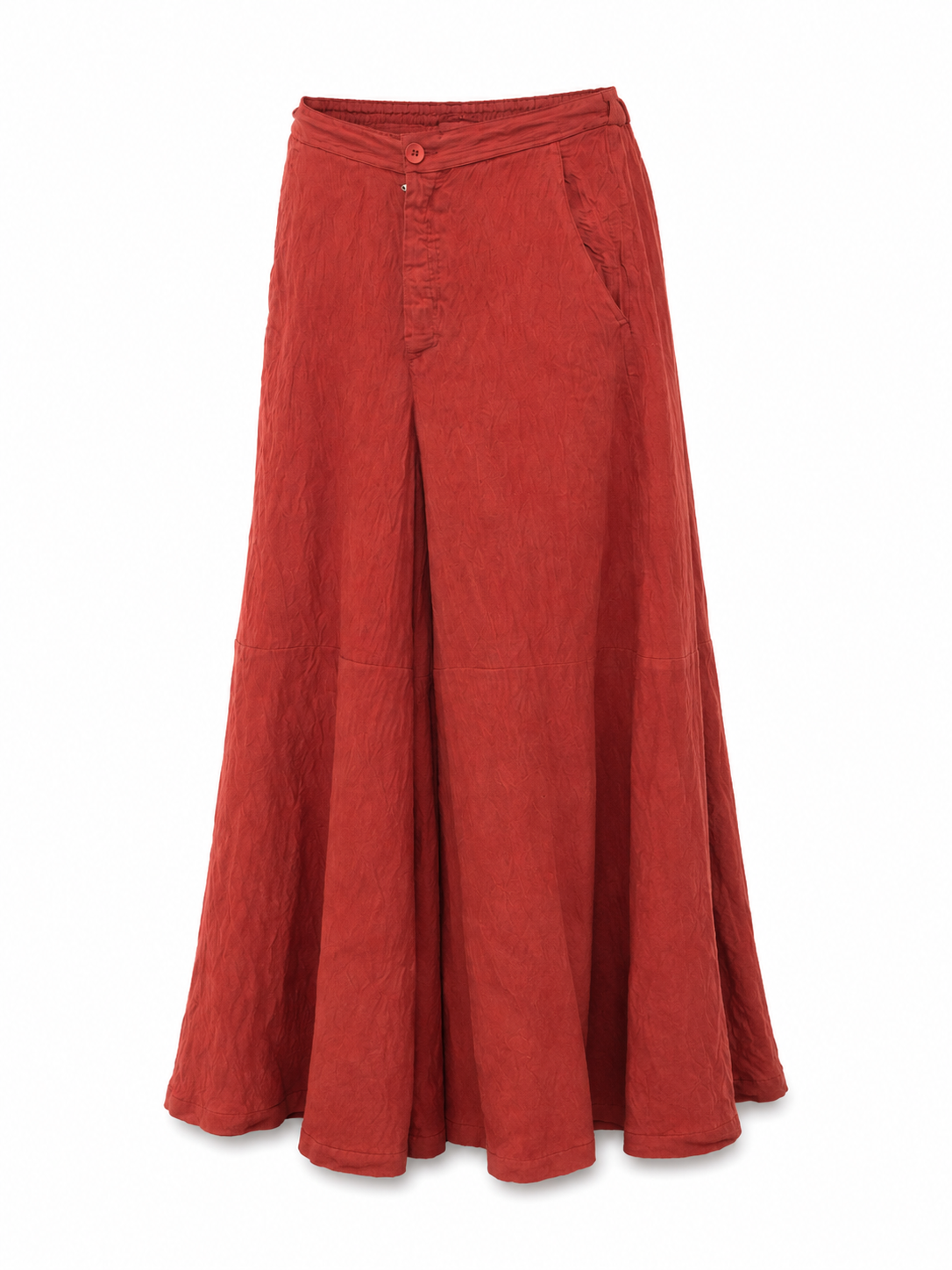 Pantalone Ampio Effetto Goffrato