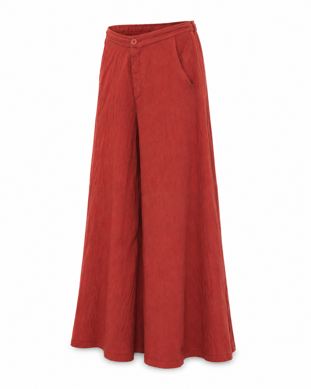 Pantalone Ampio Effetto Goffrato