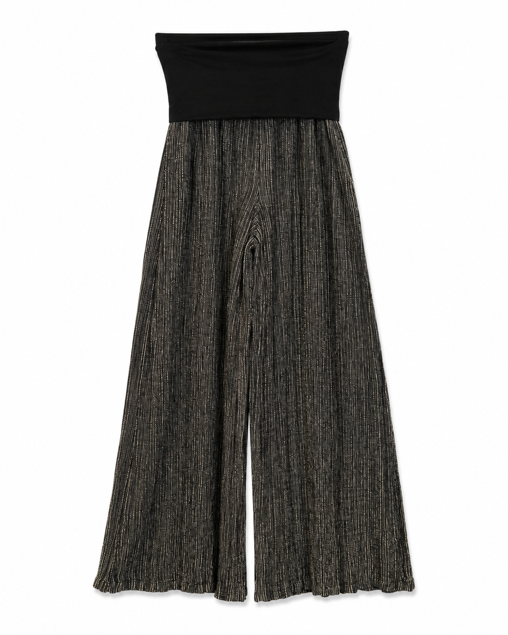 Pantalone Ampio con Fascia Alta in Vita