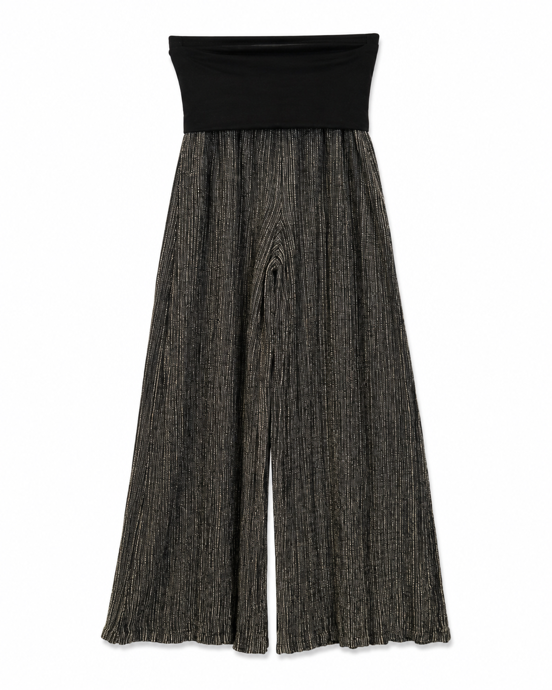 Pantalone Ampio con Fascia Alta in Vita