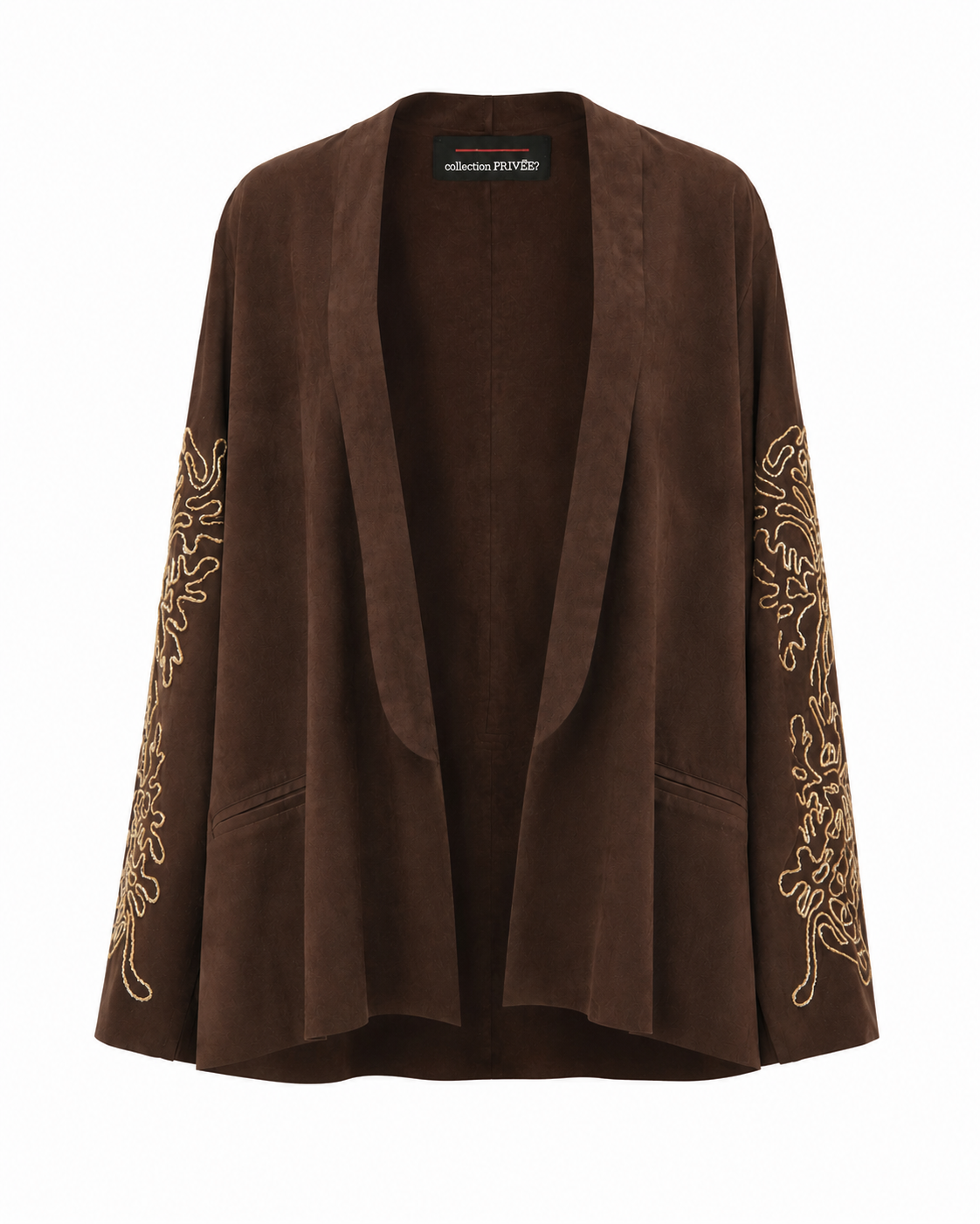 Giacca in Eco Suede con Ricamo