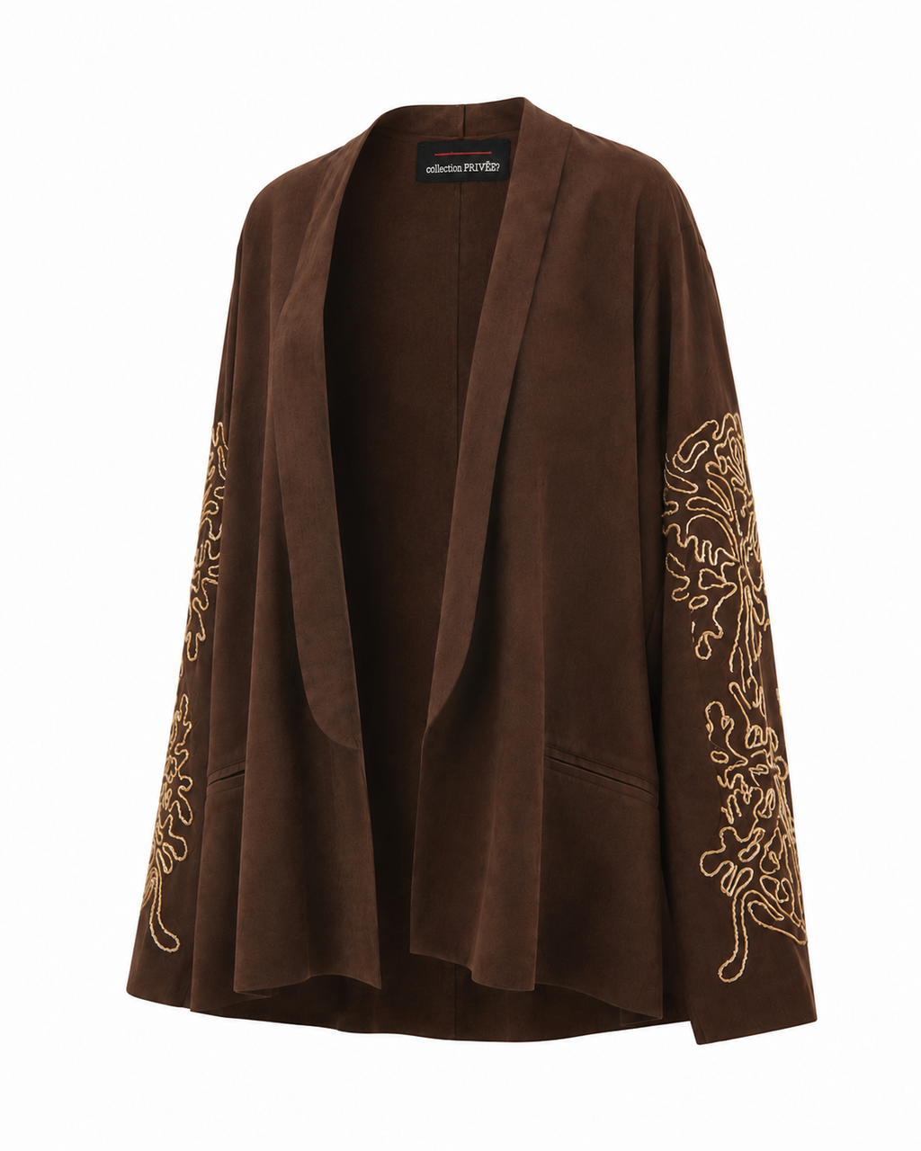 Giacca in Eco Suede con Ricamo