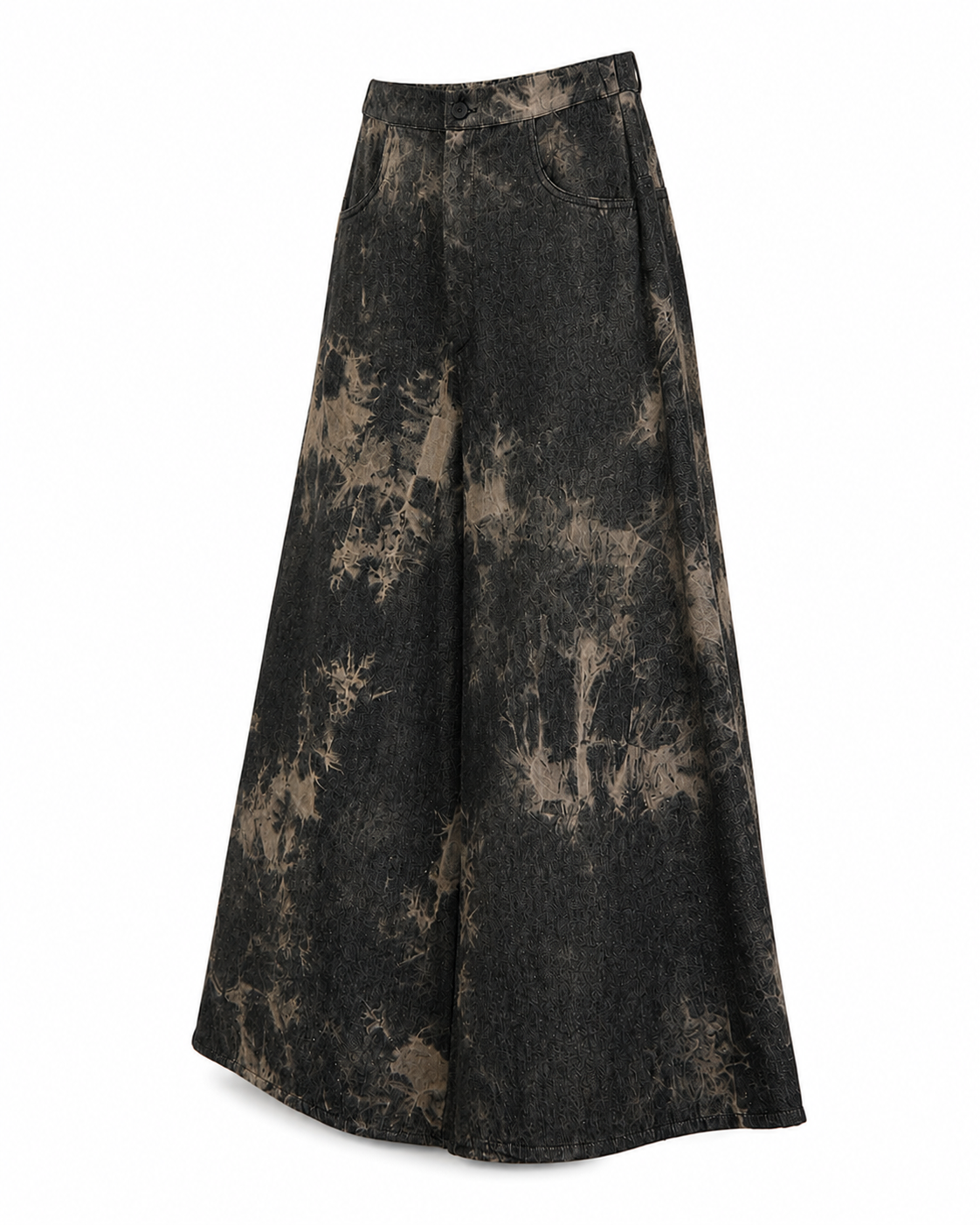 Pantalone Palazzo Tie Dye Nero