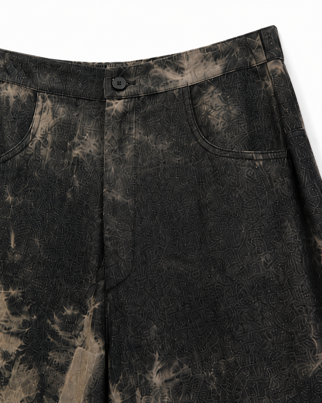 Pantalone Palazzo Tie Dye Nero