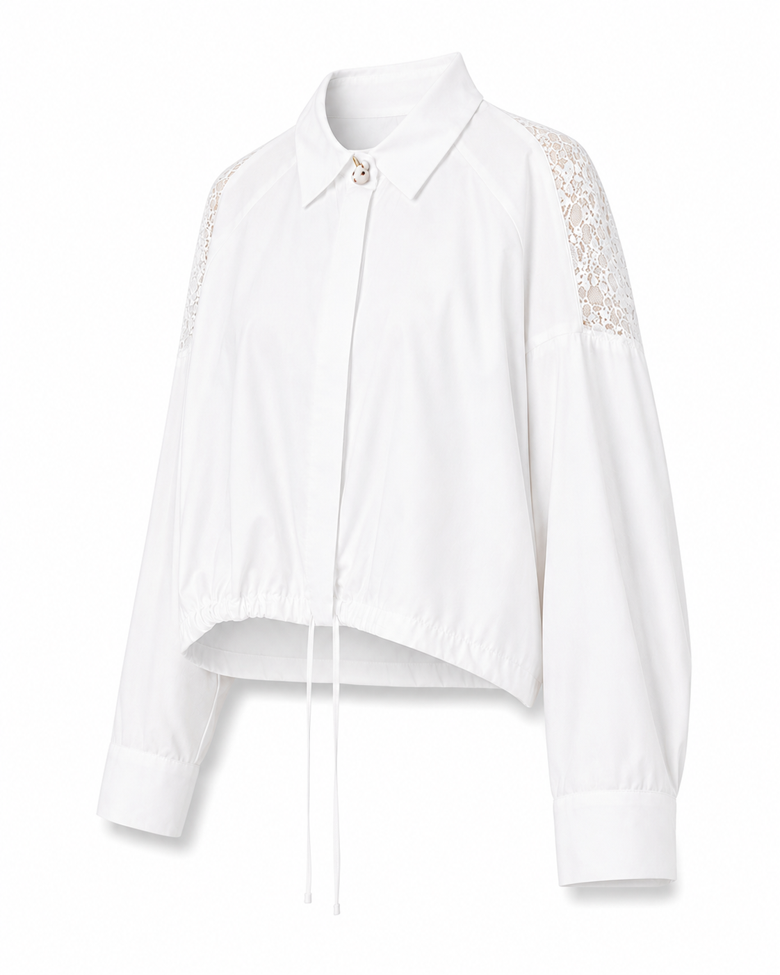 Camicia in Popeline e Cotone Garzato