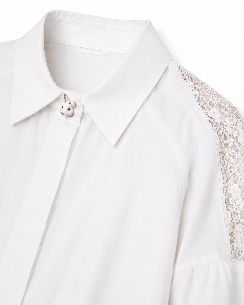 Camicia in Popeline e Cotone Garzato