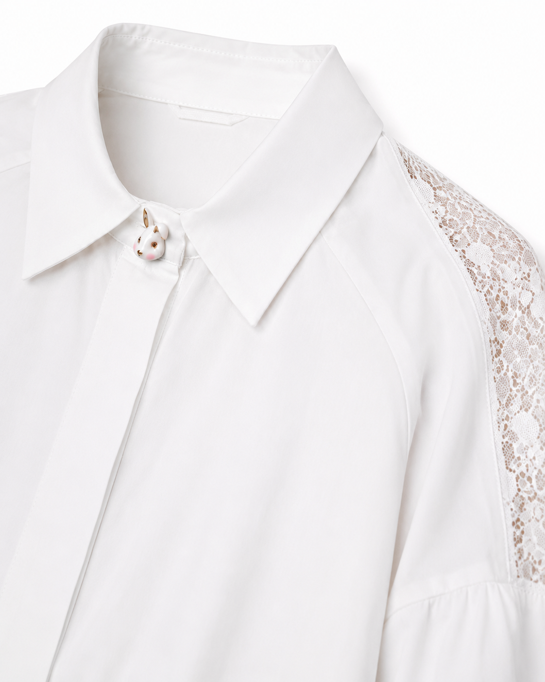 Camicia in Popeline e Cotone Garzato