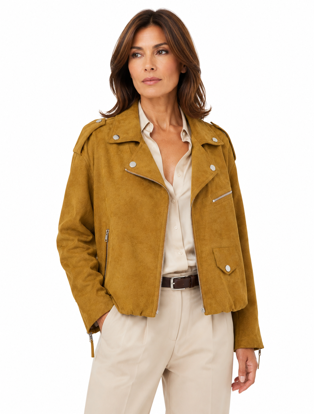 Bomber in Ecopelle Carmello