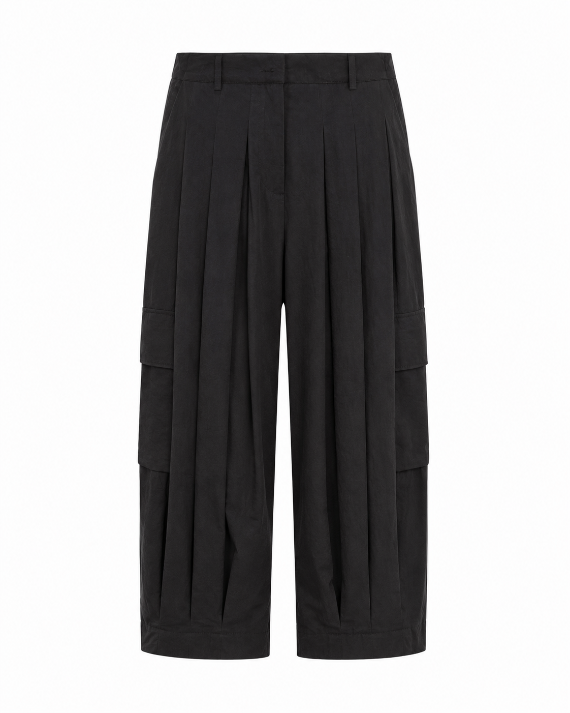 Pantalone Cargo con Pieghe